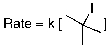Given the following rate law, what is the order of the reaction with respect to tert-butyl iodide?  