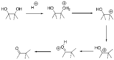 Draw arrows for each step of the following reaction.  