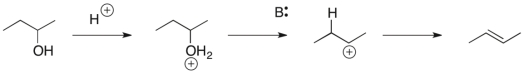 Draw curved arrows for each step of the following reaction.  