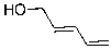 Is the alkene on the left in the molecule below cis, trans, or neither?  