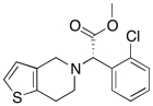 Drawn below is the structure of Plavix (clopidogrel), a medication used to manage blood clots. Assign the absolute configuration of the chirality center as R or S.  