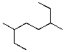 What is the parent chain of the following compound?   A)  octane B)  hexane C)  heptane D)  decane