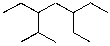 What is the IUPAC name of the following compound?   A)  3-isopropyl-5-ethylheptane B)  2-methyl-3-ethyl-5-ethylheptane C)  3,5-diethyl-2-methylheptane D)  2-methyl-3,5-diethylheptane
