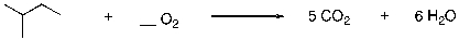 What is the correct stoichiometry of oxygen for the balanced oxidation reaction?  