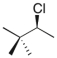 Draw a Newman projection for the following compound as viewed down the indicated bond in the conformation shown.  