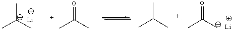 For the following acid-base reaction, predict which side the equilibrium is favored.   A)  favor right side B)  favor left side C)  neither