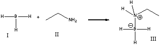 For the following reaction, identify the Lewis base.   A)  I B)  II C)  III D)  None of these