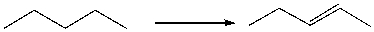 For the following transformation how many H atoms are added or lost?   A)  Added one B)  Added two C)  Lost one D)  Lost two E)  No change