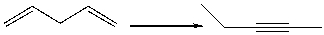 For the following transformation how many H atoms are added or lost?   A)  Added one B)  Added two C)  Lost one D)  Lost two E)  No change