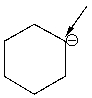 How many hydrogen atoms are connected to the indicated carbon atom?   A)  one B)  two C)  three D)  four E)  none