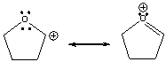 Draw the curved arrow(s) for converting the first resonance structure into the second resonance structure.  