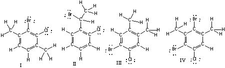 Which of the following compounds are constitutional isomers of each other?   A)  I & II B)  III & IV C)  I, II & III D)  II, III & IV E)  All of these