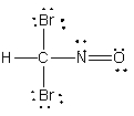  Which atom has the most  \delta + in the following compound?   A)  N B)  O C)  Br D)  H E)  C 