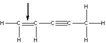 The bonds indicated by the arrow in the following compound results from the overlap of which orbitals?   A)  sp<sup>2</sup>-sp<sup>2</sup> B)  sp<sup>3</sup>-sp<sup>3</sup> C)  p-p D)  Both A & B E)  Both A & C