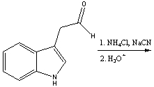 Provide the structure of the amino acid produced from the following reaction.  