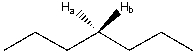Protons H<sub>a</sub> and H<sub>b</sub> in the following compound are _________.   A)  homotopic B)  enantiotopic C)  diastereotopic D)  mesotopic E)  none of these