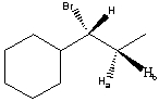 Protons H<sub>a</sub> and H<sub>b</sub> in the following compound are _________.   A)  homotopic B)  enantiotopic C)  diastereotopic D)  mesotopic E)  none of these