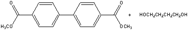 Provide the structure of the polymer that is produced when the following monomers react.  