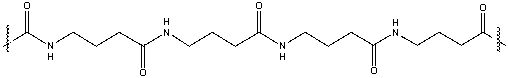 Which of the following monomers would produce the condensation polymer below?     A) I B) II C) III D) IV E) C & D