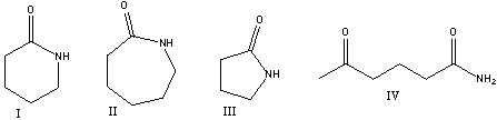 Which of the following monomers would produce the condensation polymer below?     A) I B) II C) III D) IV E) C & D