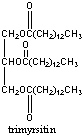 Which one of the following has the highest melting point?     A) triolein B) trilinolein C) tripalmitolein D) trimyrisitin E) none of these