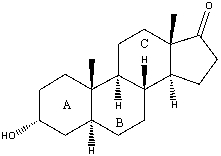 In androsterone the A-B ring fusion is ______and the B-C ring fusion is ______.   A) cis,trans B) cis,cis C) trans,cis D) trans,trans E) none of these