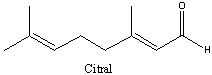 Citral is best classified as a ___________.   A) monoterpene B) diterpene C) sesquiterpene D) triterpene E) tetraterpene