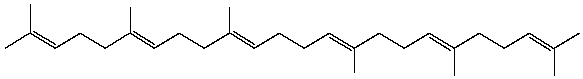 Identify the isoprene units in squalene.  