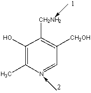 Pyridoxamine,aka vitamin B<sub>6</sub> has the following structure.Which nitrogen is more basic? Explain your choice.  