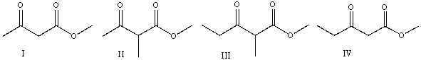 Predict the product(s) for the following reaction.     A) .I B) .II C) .III D) .IV E) all of these