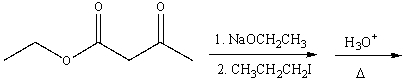 Predict the product for the following reaction sequence.     A) I B) II C) III D) IV E) V