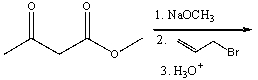 Predict the product for the following reaction.     A) I B) II C) III D) IV E) V