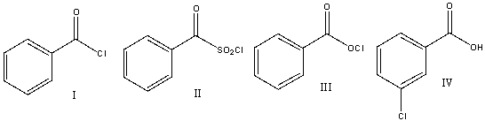 Predict the product for the following reaction.     A) I B) II C) III D) IV E) none of these