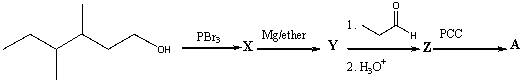 Provide structures of the intermediates and the final product.  