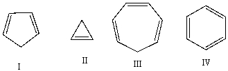 Which one of the following compounds is most acidic?   A) I B) II C) III D) IV E) none of these