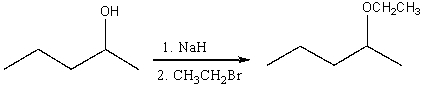 For the following reaction,which of the following is consistent with the IR spectrum of the product?   A) absorption at 3200-3600 cm<sup>-1</sup> should disappear B) absorption at 3200-3600 cm<sup>-1</sup> and 1100 cm<sup>-1</sup> should disappear C) absorption at 1100 cm<sup>-1</sup> should disappear and absorption at 3100 cm<sup>-1</sup> should appear D) absorption at 1650 cm<sup>-1</sup> should disappear and absorption at 3300 cm<sup>-1</sup> should appear. E) none of these