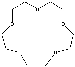 What is the IUPAC name for the following compound?   A) 15-crown-5 B) 15-crown-4 C) 5-crown-15 D) 15-crown-15 E) none of these