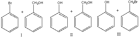 Predict the product(s) for the following reaction.       A) I B) II C) III D) IV E) V