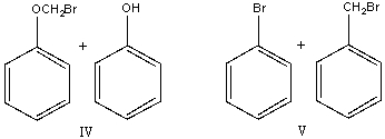Predict the product(s) for the following reaction.       A) I B) II C) III D) IV E) V
