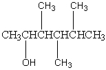 What is the IUPAC name for the following compound?   A) 4-isopropyl-3,4-dimethyl-2-butanol B) 2,3,4-trimethyl-4-pentanol C) 1,1,2,3-tetramethyl-4-pentanol D) 3,4,5-trimethyl-2-hexanol E) 3,4,5,5-tetramethyl-2-pentanol