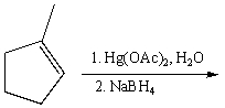 Predict the product for the following reaction.     A) I B) II C) III D) IV E) None of these