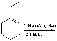 Predict the product for the following reaction.     A) I B) II C) III D) IV E) V