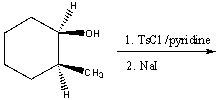 Predict the major product for the following reaction.     A) I B) II C) III D) IV E) both I and III