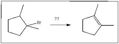 Predict the reagent(s) required to complete the following transformation:   A) NaOtBu B) HBr C) H<sub>2</sub>SO<sub>4</sub> D) NaOH E) NaSH