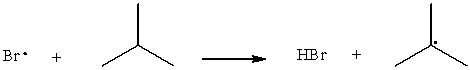 Use correct arrow formalism to show the following radical process:  