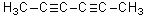 For the molecule below,known as 2,4-hexadiyne,which of the following describes the orbital overlap of the C3-C4 sigma bond?   A) sp-sp B) sp<sup>2</sup>-sp<sup>2</sup> C) sp<sup>3</sup>-sp<sup>3</sup> D) p-p E) sp<sup>3</sup>-sp