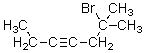 What is the correct IUPAC name for the molecule shown below?   A) 6-Bromo-3-octyne B) 6-Bromo-6-methyl-3-heptyne C) 2-Bromo-2-methyl-4-heptyne D) 6-Bromo-6,6-dimethyl-3-hexyne E) 2-Bromo-4-octyne