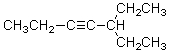 What is the correct IUPAC name for the molecule shown below?   A) 1,1-Diethyl-2-pentyne B) 3-(1-Butynyl) pentane C) 5-Ethyl-3-octyne D) 3-Ethyl-4-heptyne E) 5-Ethyl-3-heptyne