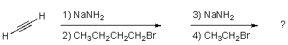 What is the IUPAC name for the expected final product of the transformation below?   A) 5-Decyne B) 3-Hexyne C) 1-Octyne D) 3-Octyne E) 5-Octyne