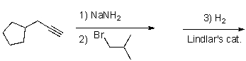Provide the structure(s)of the expected major organic product from the following reaction sequence:  